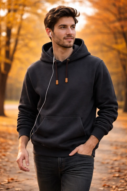 HOODIE CASUAL CON BOLSILLOS FRONTALES