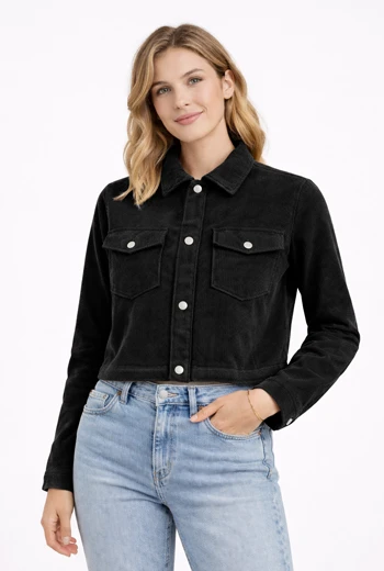 CHOMPA PANA DE MUJER COLOR NEGRO