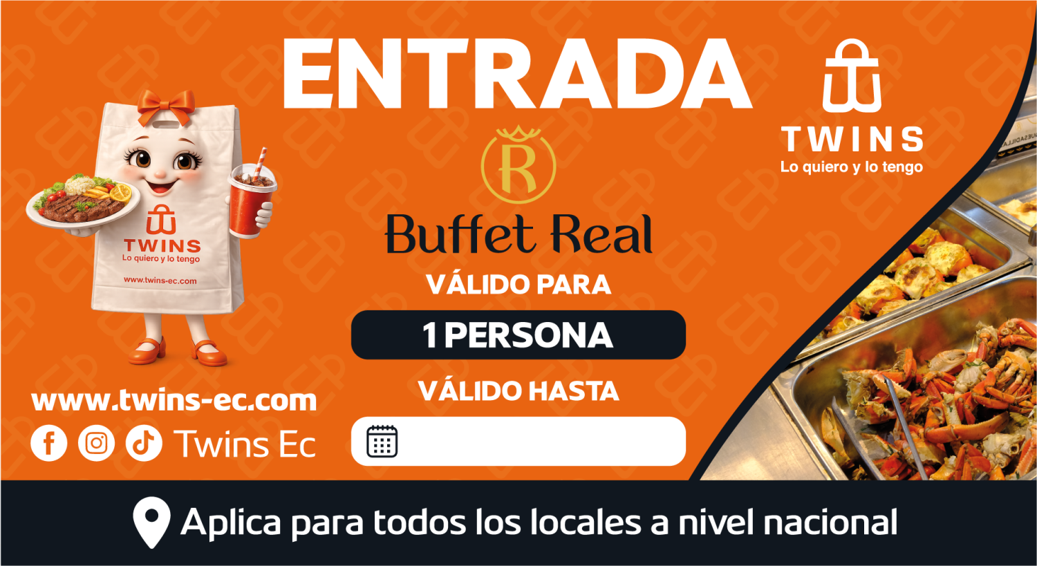 ENTRADA A BUFFET REAL