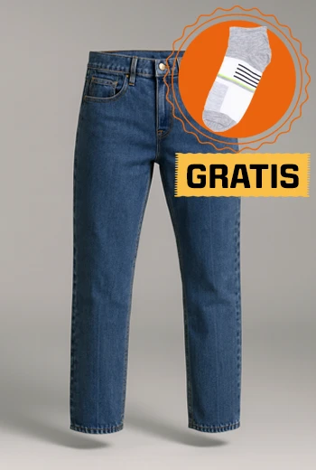 JEAN CLÁSICO DE CORTE RECTO PARA HOMBRE