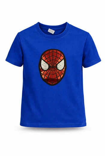 CAMISETA INFANTIL AZUL ELÉCTRICO CON DISEÑO DE SPIDER MAN