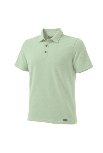 CAMISA CON TELA GALLETA VERDE GRISÁCEO