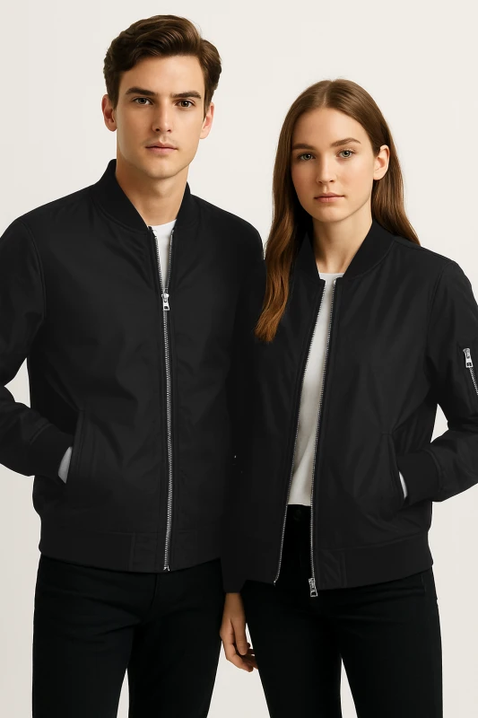 CHOMPA TIPO BOMBER NEGRO UNISEX