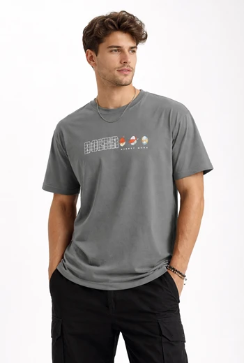 CAMISETA JUVENIL CASUAL ESTAMPADA